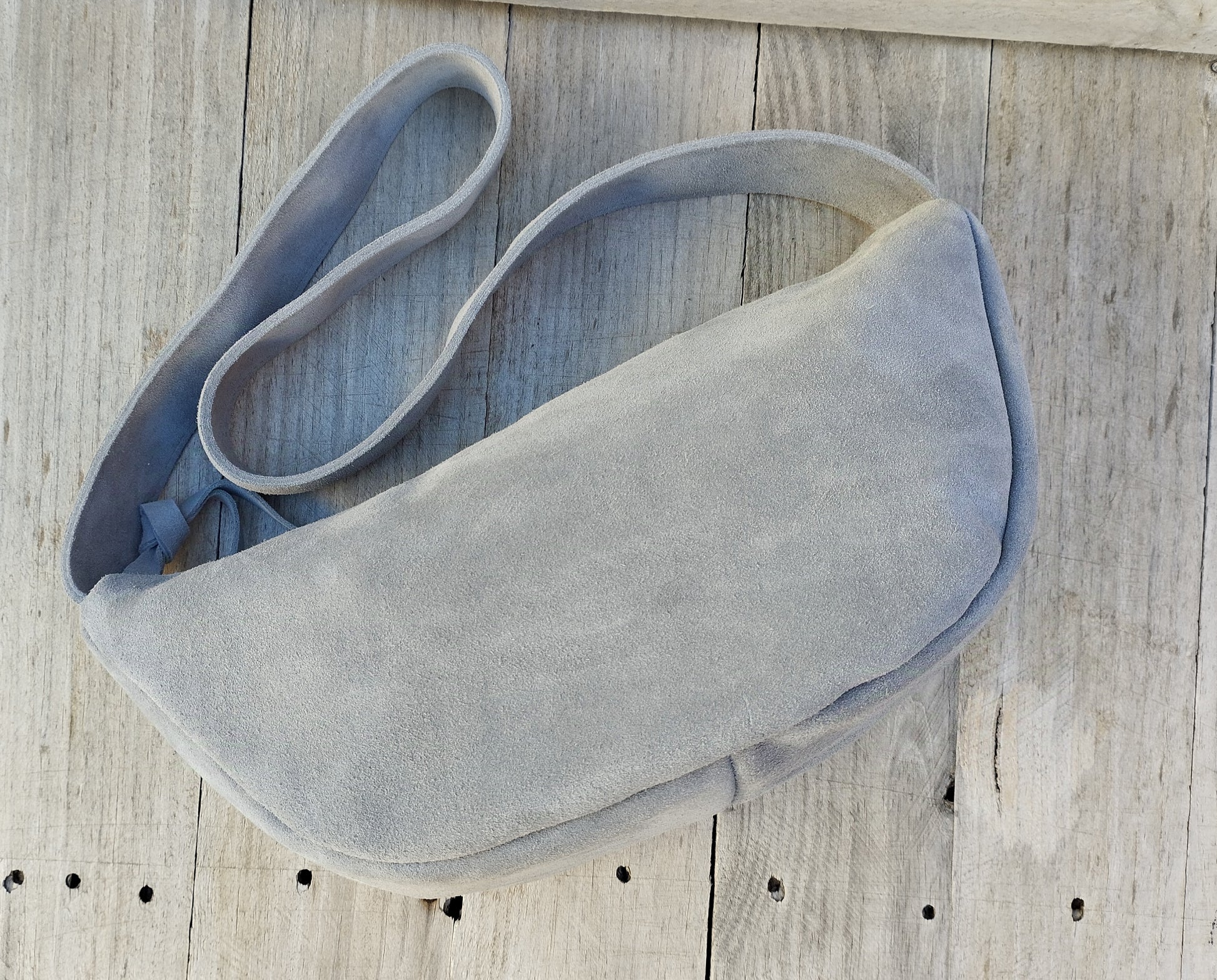 BOLSO PIEL ANTE COLOR GRIS