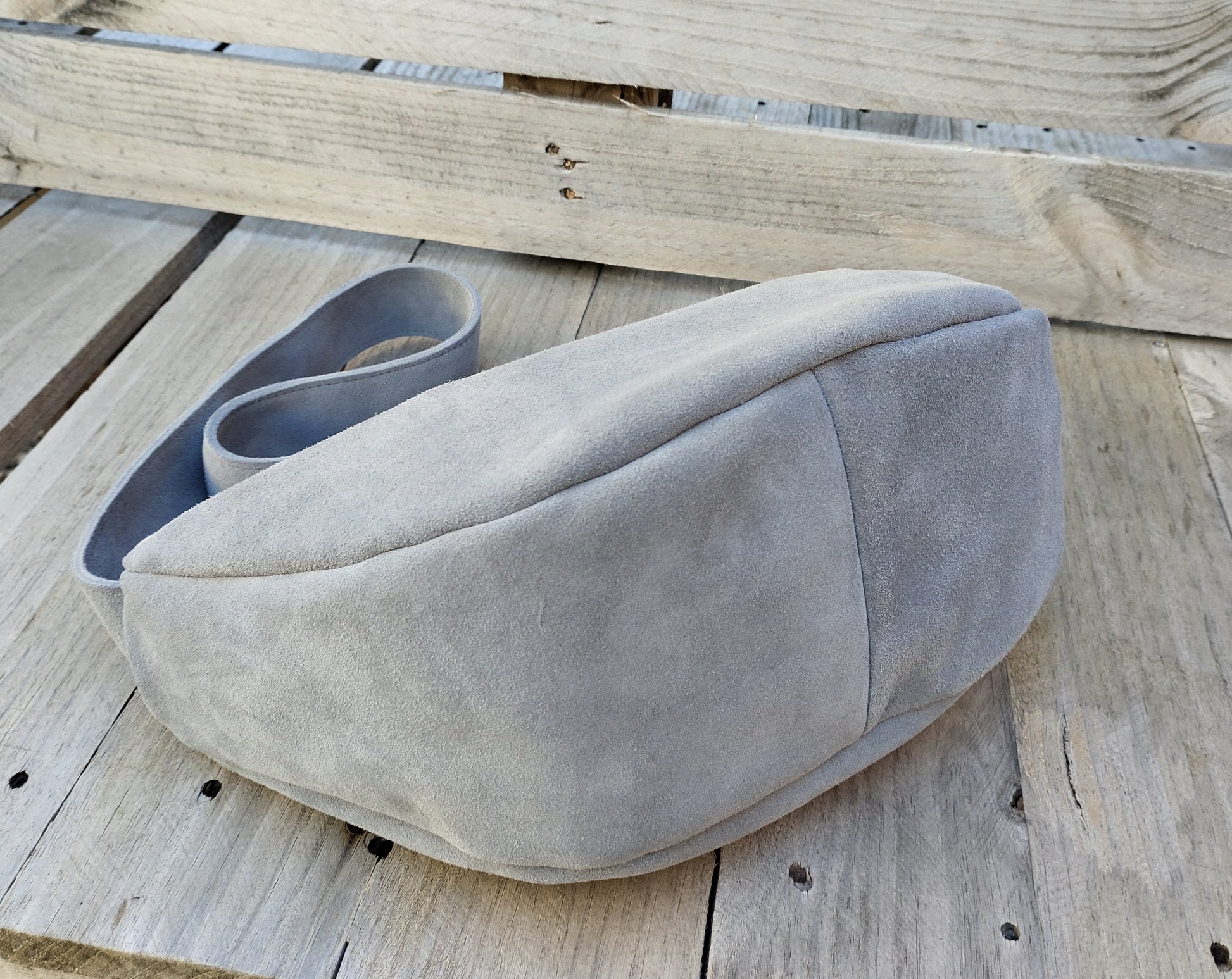 BOLSO ANTE COLOR GRIS