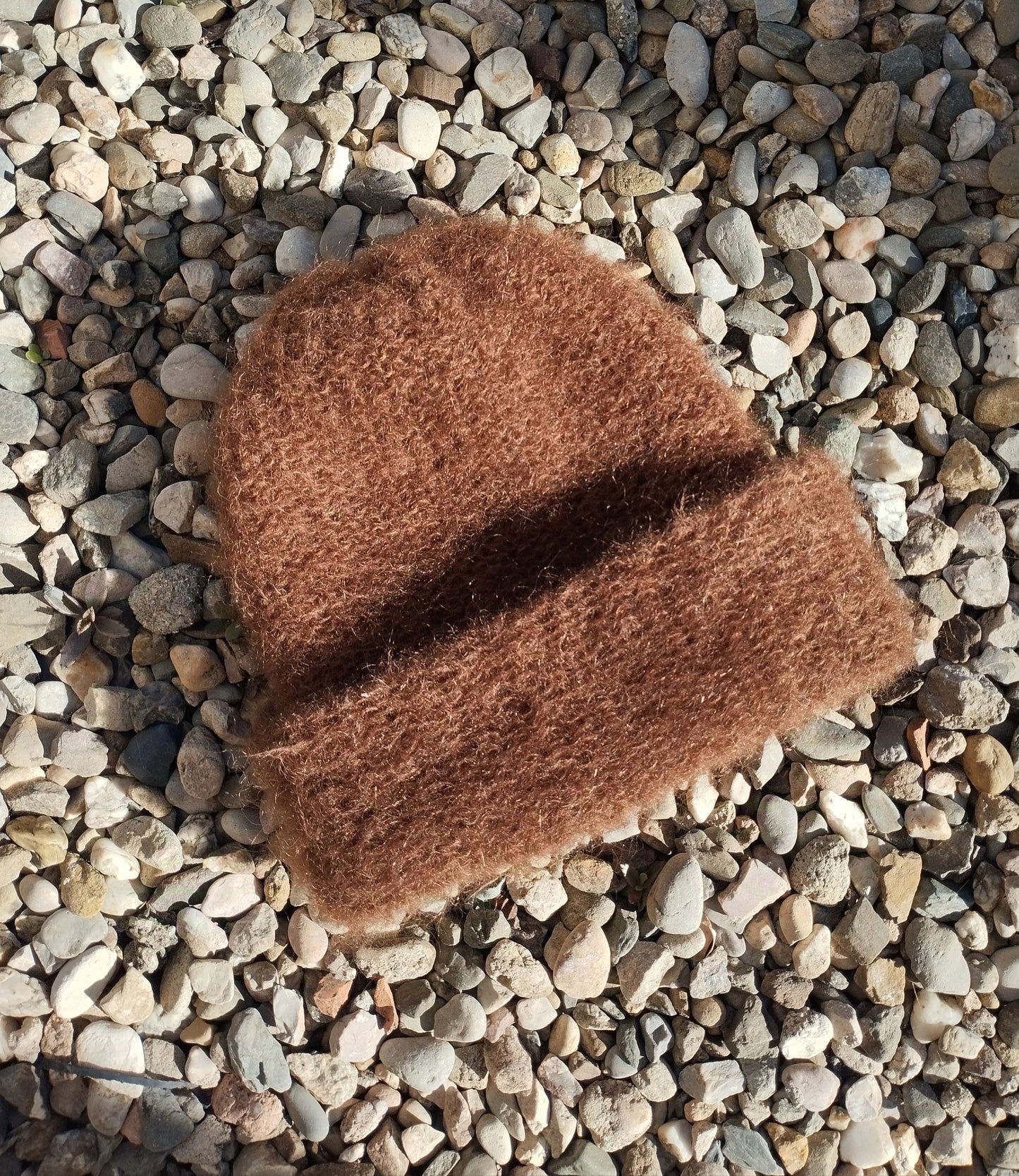 GORRO DE INVIERNO SUPERKID MOHAIR Y SEDA COLOR MARRON