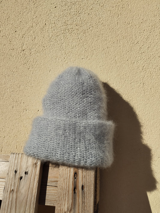 GORRO DE INVIERNO SUPERKID MOHAIR Y SEDA COLOR AZUL CLARO