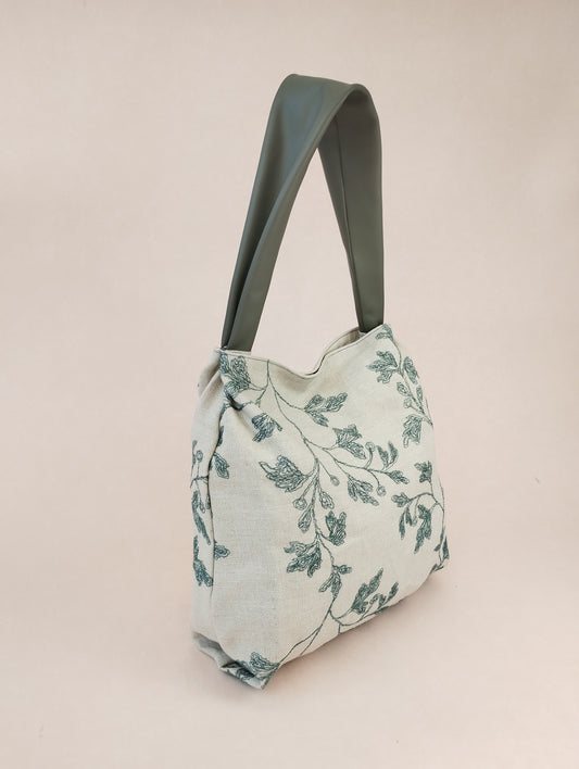 BOLSO ELBA FLORAL VERDE