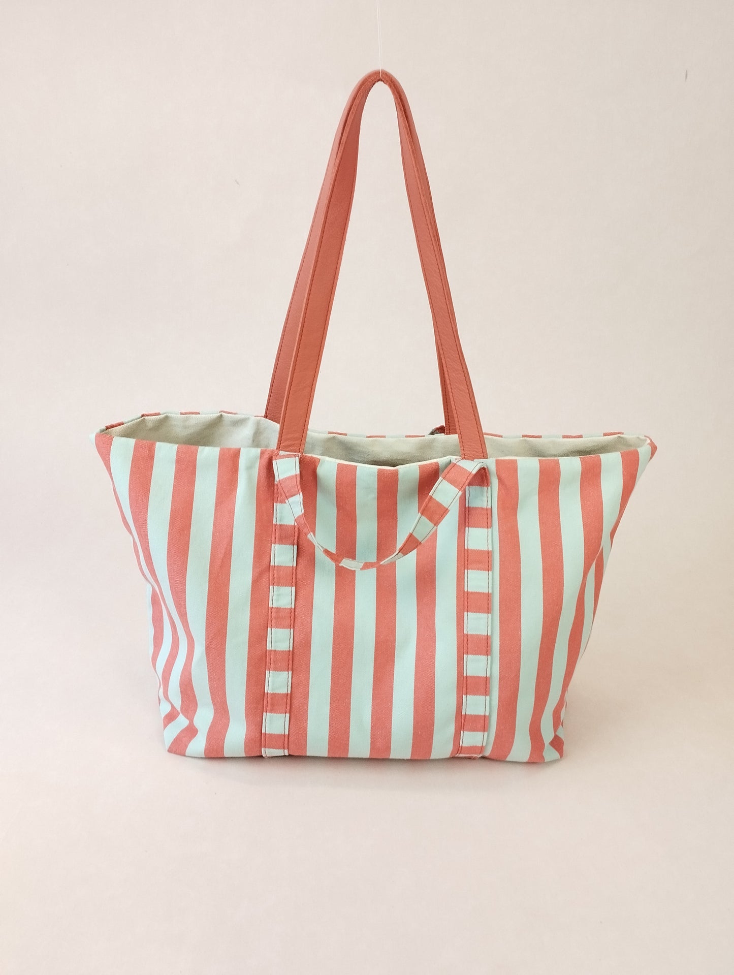 BOLSO SIENA  SALMON Y MENTA