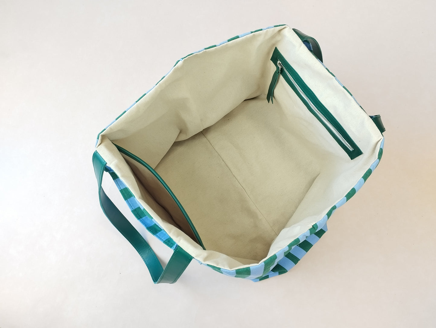 BOLSO SIENA AZUL Y VERDE